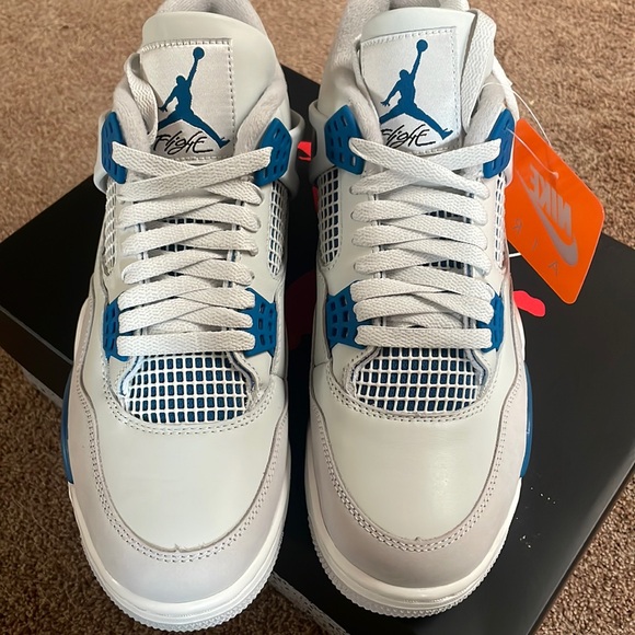 Jordan 4 Retro Military Blue - Picture 1 of 7